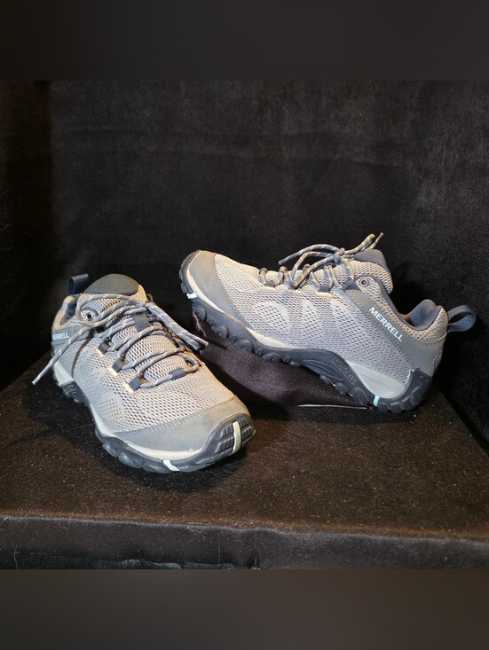 Merrell Shoes - Merrell Men's Gray Trail Running Shoes Size 8.5